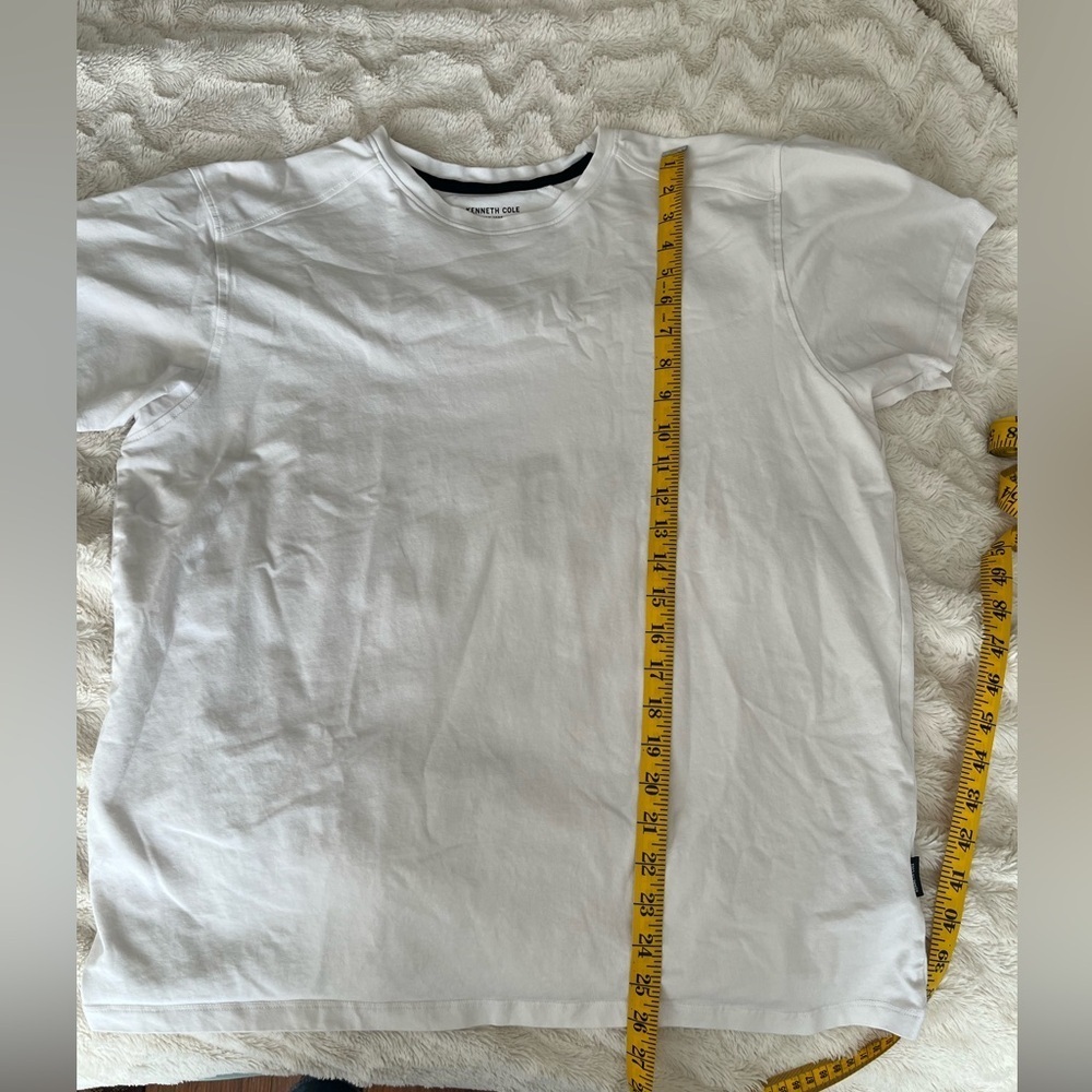 Kenneth Cole White Short Sleeve Tee XL - Picture 6 of 6